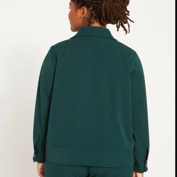 Universal Standard Tailored Zip Jacket Forest Green Medium (18-20 - Picture 3 of 3